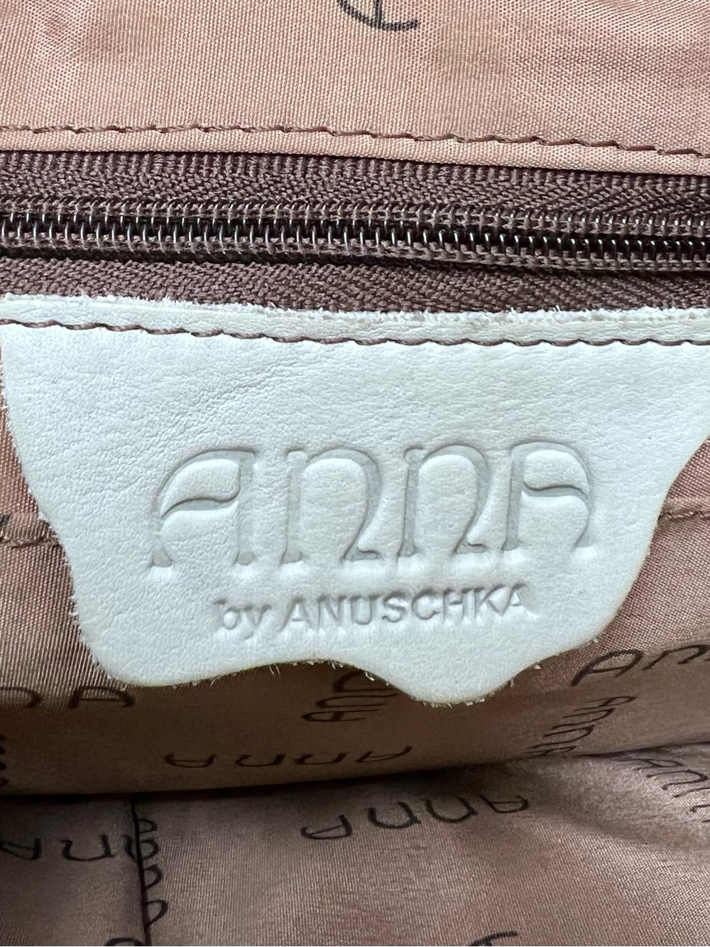 Anna by Anuschka “Precious Peony Eggplant” Hand Painted Leather Crossbody - Picture 2 of 13